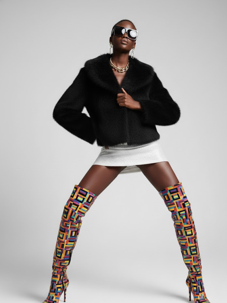 Women's Faux Fur Jacket CHELSEA New Collection Couture in Manhattan BYMANYC ® New York - BYMANYC ® New York  