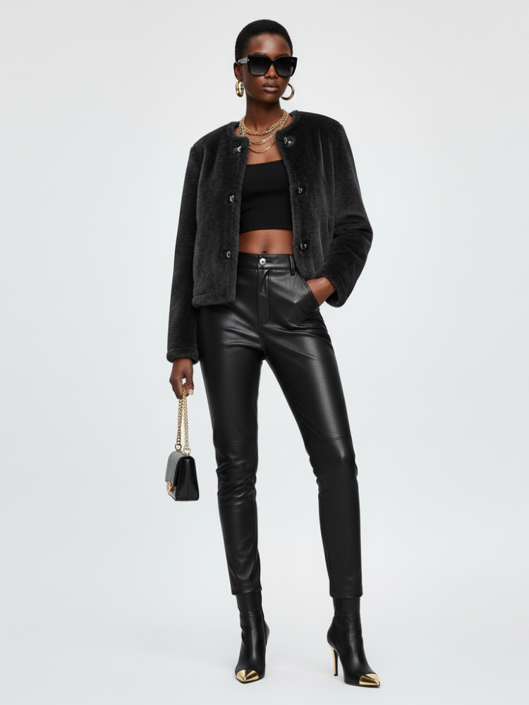  Women's Faux Fur Jacket MEATPACKING DISTRICT ECO FASHION BYMANYC ® New York  NYC Wholesale Boutique Inventory - No MOQ & Ready to Ship