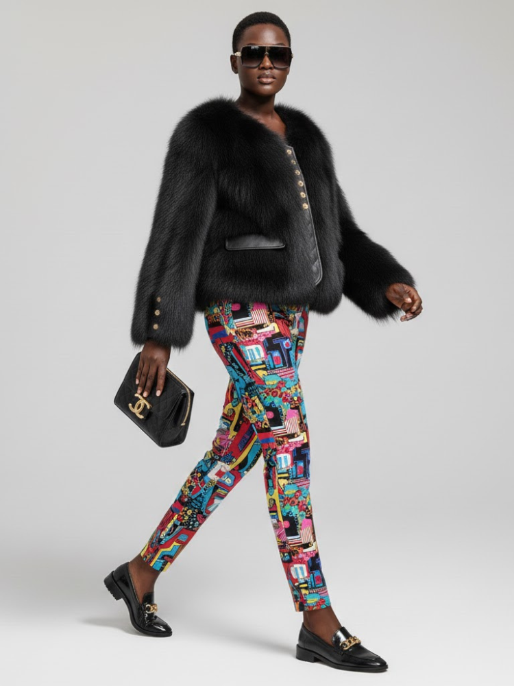 Women's Faux Fur Jacket UPPER EAST SIDE NYFW New Colecction BYMANYC ® New York - BYMANYC ® New York  