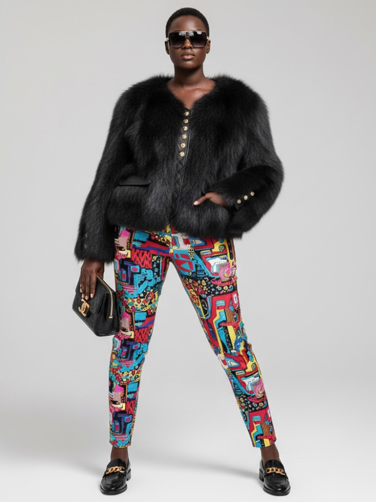 Women's Faux Fur Jacket UPPER EAST SIDE NYFW New Colecction BYMANYC ® New York - BYMANYC ® New York  