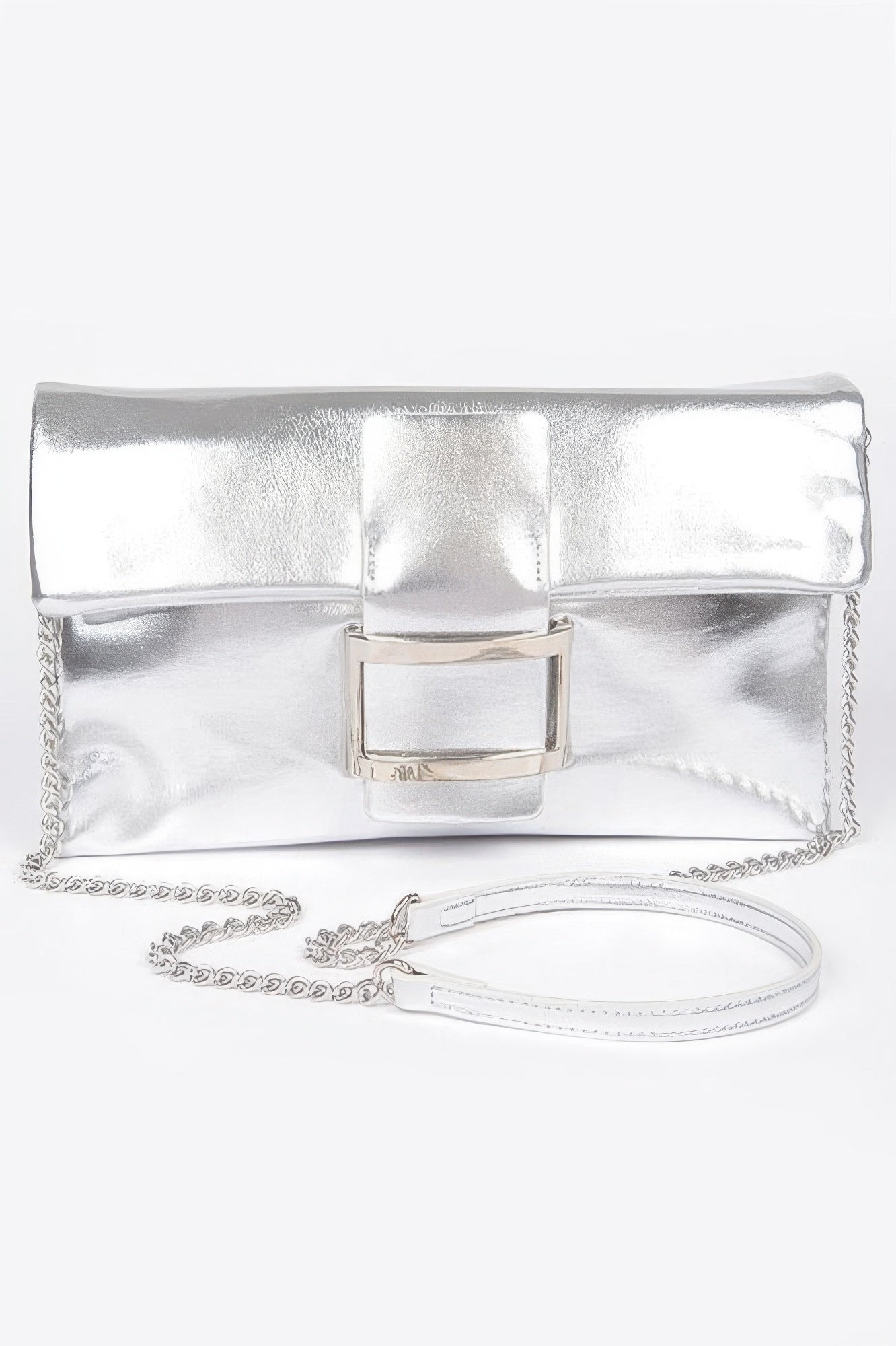  Women's Handbag Metallic Buckle Clutch - MEATPACKING - BYMANYC ® New York  NYC Wholesale Boutique Inventory - No MOQ & Ready to Ship