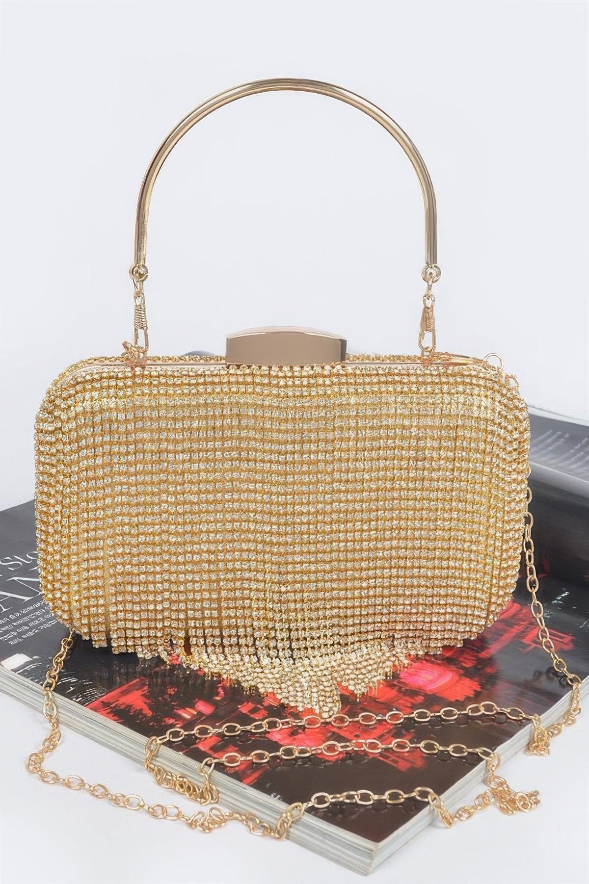  Women's Handbag Rhinestone Fringe Clutch - BROADWAY - BYMANYC ® New York  NYC Wholesale Boutique Inventory - No MOQ & Ready to Ship