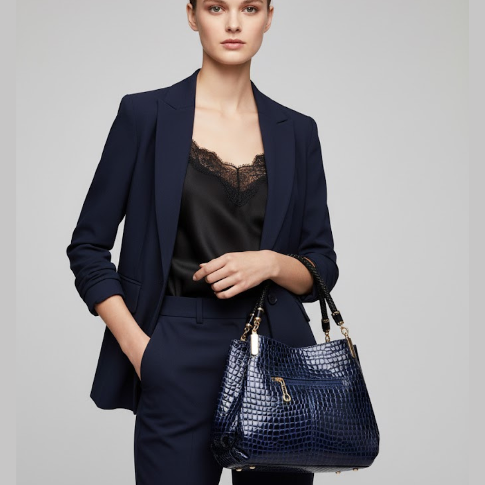 Women's Handbags: Central Park Stitch Satchel | Manhattan Chic Collection BYMANYC ® New York - BYMANYC ® New York  