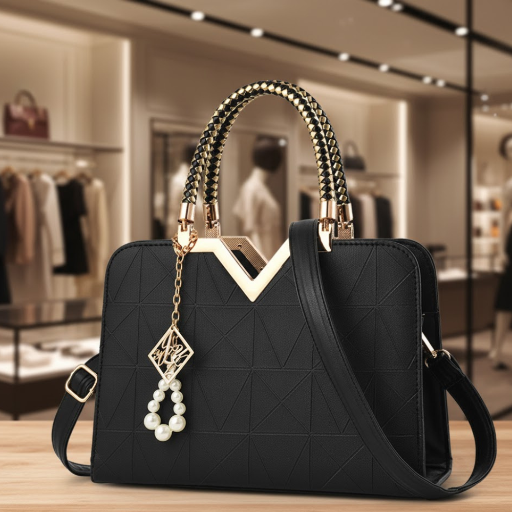 Women's Handbags: Gramercy Pearl Satchel | Manhattan Chic Collection BYMANYC ® New York - BYMANYC ® New York  