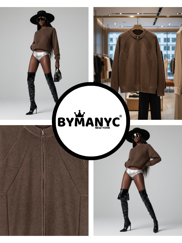  Women's Knit Jacket SOHO NYFW New Colecction BYMANYC ® New York  NYC Wholesale Boutique Inventory - No MOQ & Ready to Ship