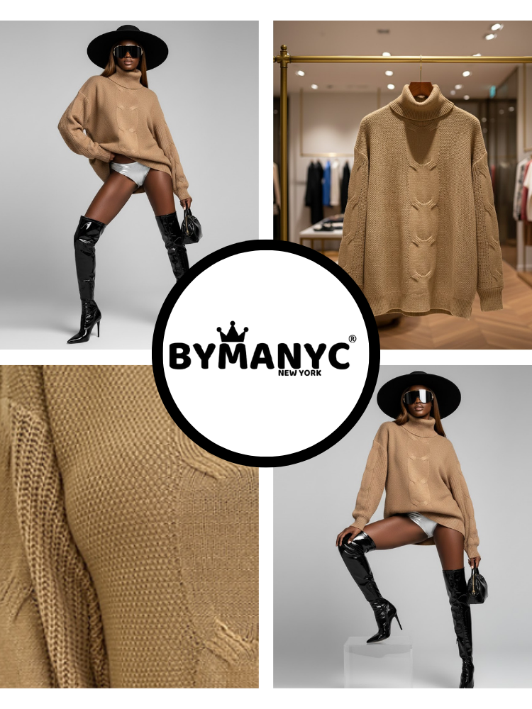 Women's Knit Sweater CENTRAL PARK NYFW New Colecction BYMANYC ® New York - BYMANYC ® New York  