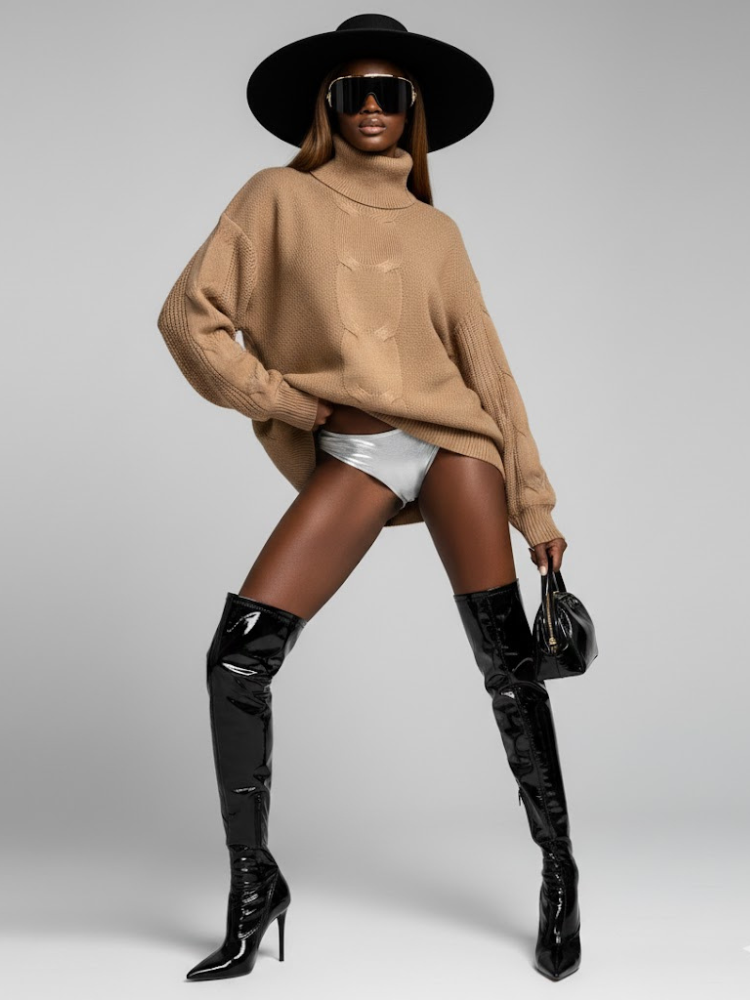 Women's Knit Sweater CENTRAL PARK NYFW New Colecction BYMANYC ® New York - BYMANYC ® New York  