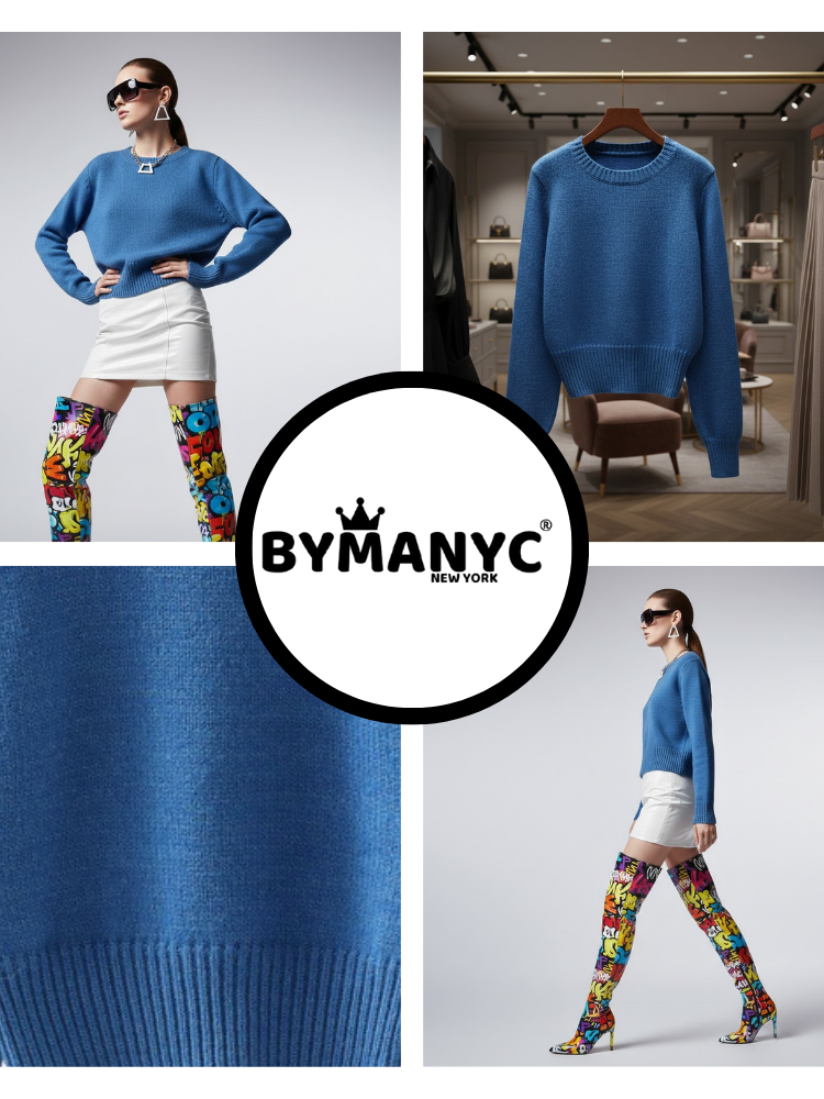  Women's Knit Sweater MIDTOWN NYFW New Colecction BYMANYC ® New York  NYC Wholesale Boutique Inventory - No MOQ & Ready to Ship