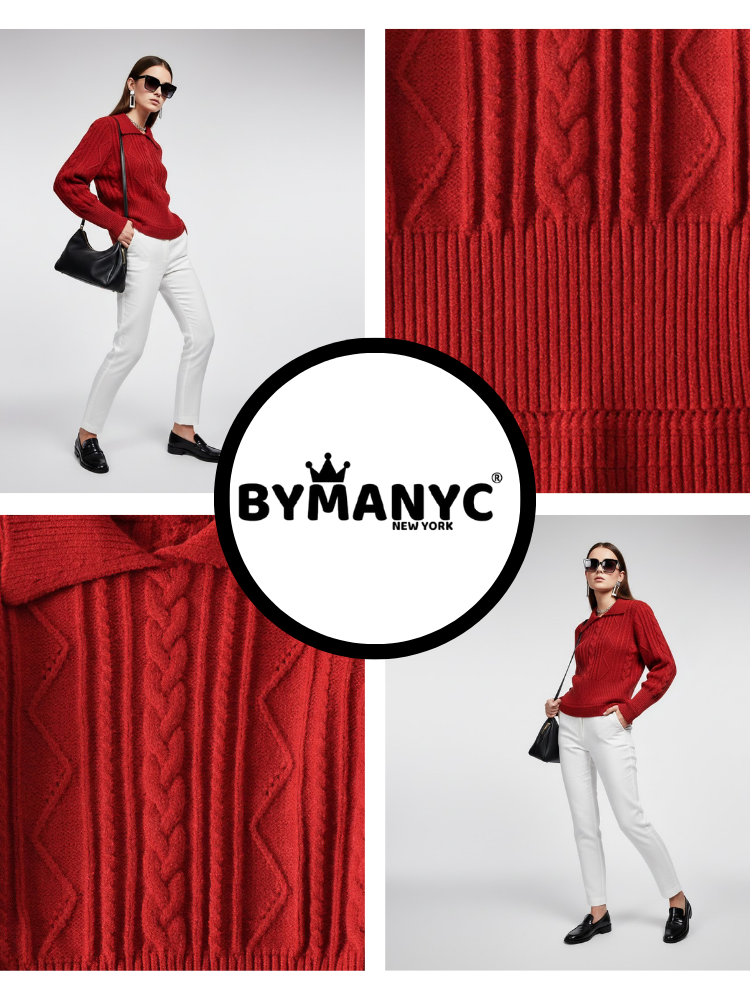 Women's Knit Sweater UPTOWN NYFW New Colecction BYMANYC ® New York - BYMANYC ® New York  