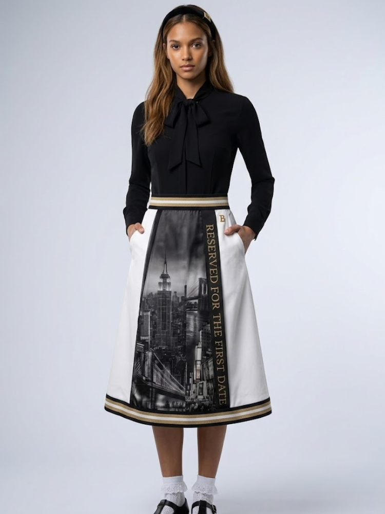Women's Limited Edition NOLITA Midi Skirt | GARMENT DISTRICT Collection | BYMANYC ® New York - BYMANYC ® New York  