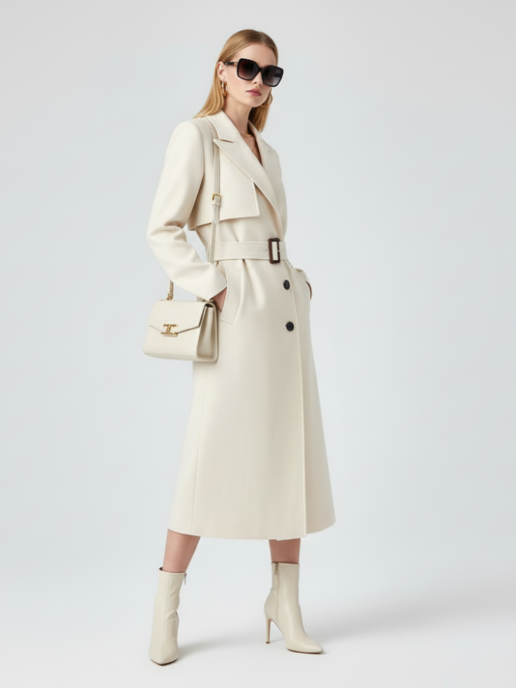 Women's Long Trench Coat FINANCIAL DISTRICT ECO COUTURE BYMANYC ® New York - BYMANYC ® New York  