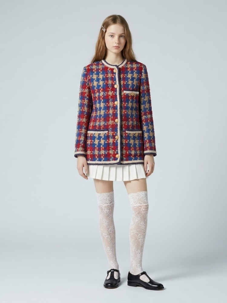  Women's Luxury Multicolor Tweed Jacket SOHO New Collection Prêt-à-Porter BYMANYC ® New York  NYC Wholesale Boutique Inventory - No MOQ & Ready to Ship