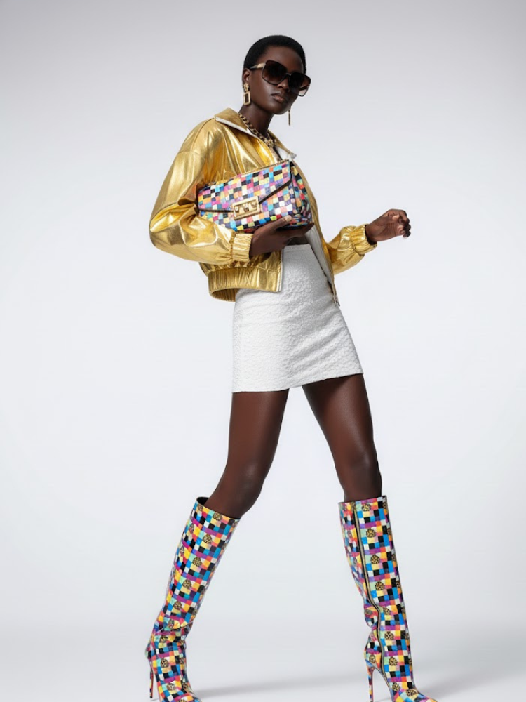 Women's Metallic Bomber Jacket TRIBECA New Collection Couture in Manhattan BYMANYC ® New York - BYMANYC ® New York  