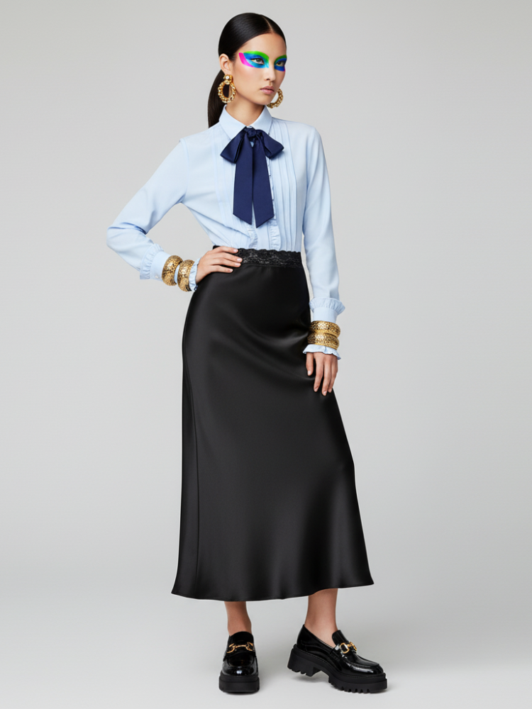  Women's Midi Skirt GRAMERCY COUTURE BYMANYC ® New York  NYC Wholesale Boutique Inventory - No MOQ & Ready to Ship