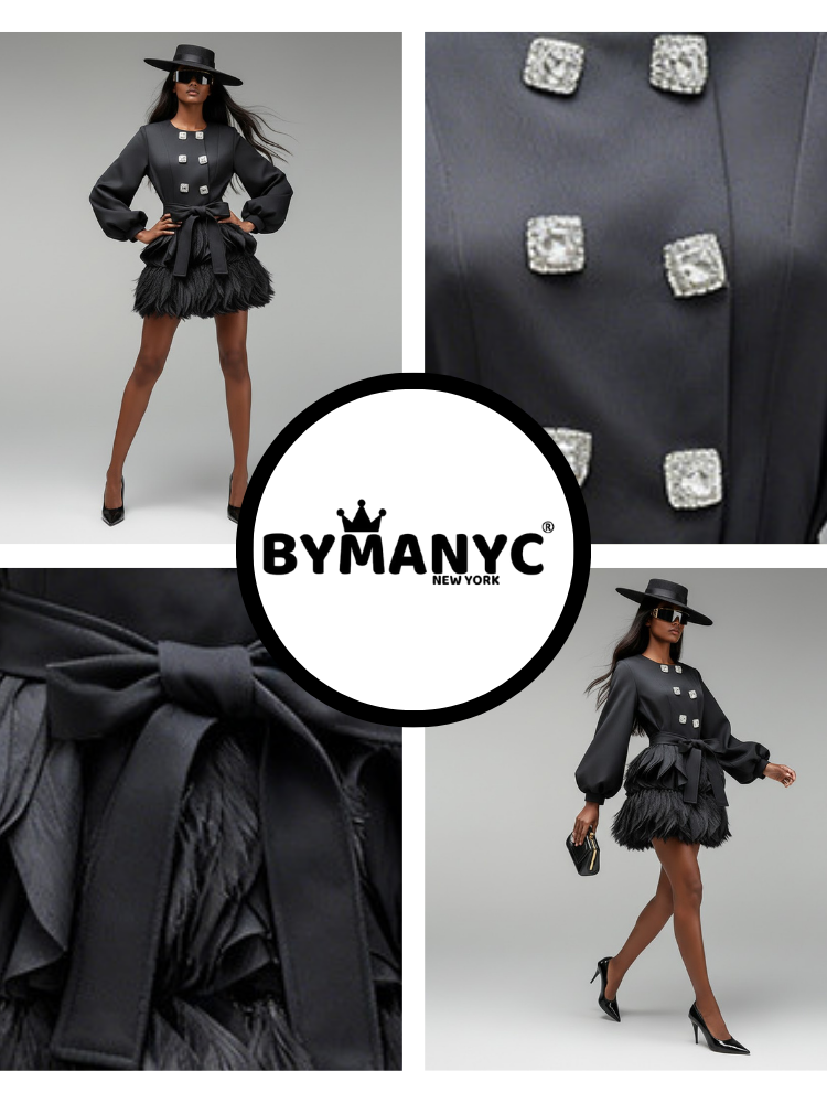  Women's Mini Party Dress UPPER EAST SIDE NYFW New Colecction BYMANYC ® New York  NYC Wholesale Boutique Inventory - No MOQ & Ready to Ship
