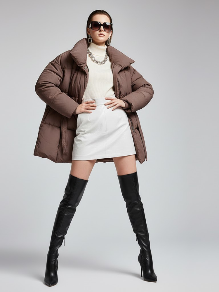 Women's Oversized Puffer Jacket FINANCIAL DISTRICT New Collection Couture in Manhattan BYMANYC ® New York - BYMANYC ® New York  