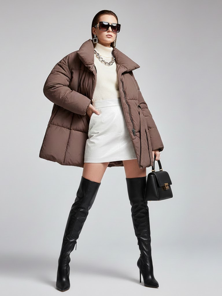 Women's Oversized Puffer Jacket FINANCIAL DISTRICT New Collection Couture in Manhattan BYMANYC ® New York - BYMANYC ® New York  