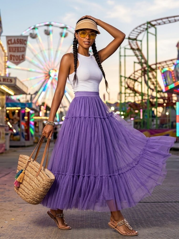  Women's Skirt DUMBO Mesh Radiance Collection - Los Angeles BYMANYC New York  NYC Wholesale Boutique Inventory - No MOQ & Ready to Ship