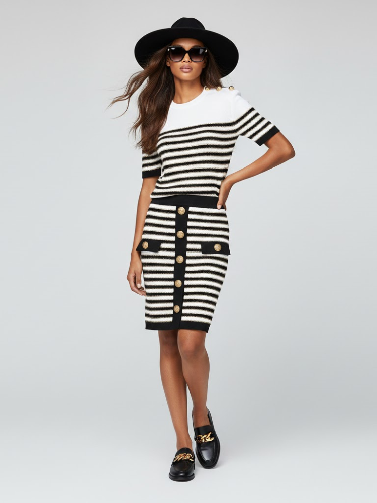  Women's Skirt and Sweater Set NOLITA NYFW New Colecction BYMANYC ® New York  NYC Wholesale Boutique Inventory - No MOQ & Ready to Ship