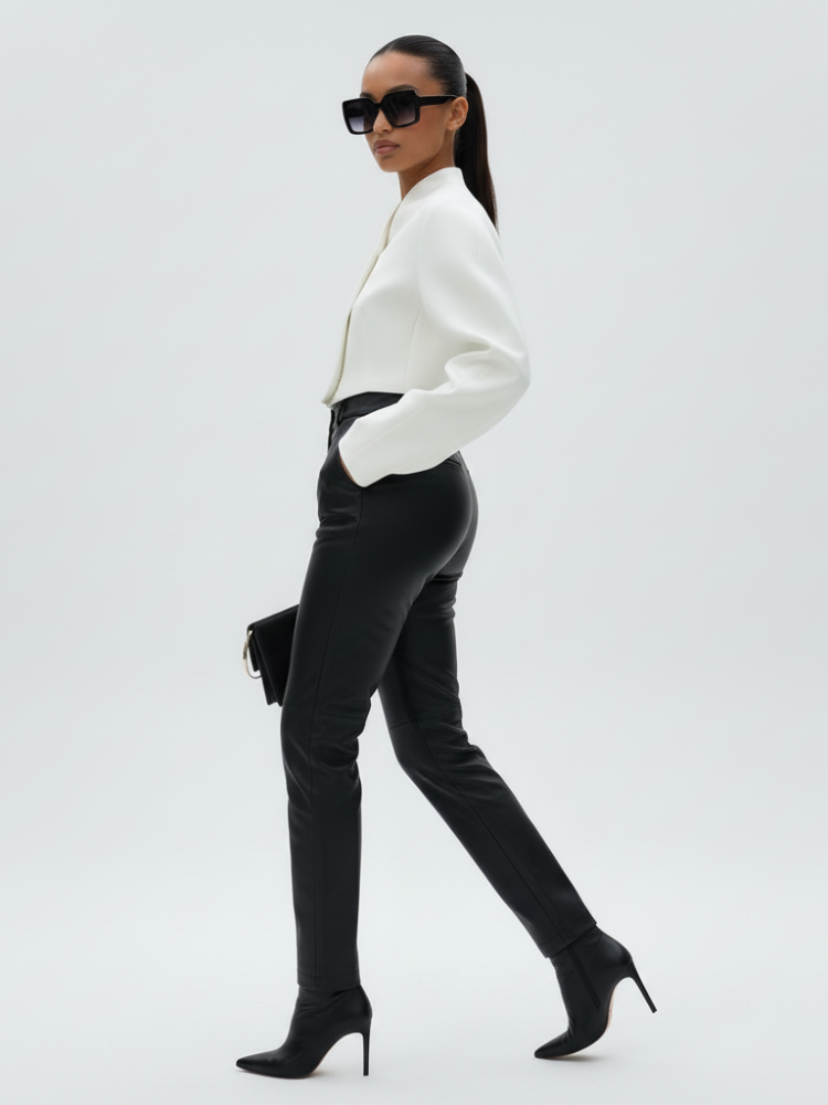  Women's Structured Cropped Jacket MIDTOWN ECO FASHION BYMANYC ® New York  NYC Wholesale Boutique Inventory - No MOQ & Ready to Ship