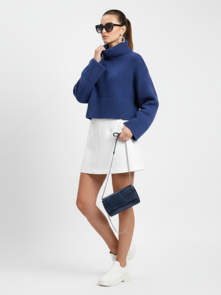  Women's Turtleneck Sweater UPPER EAST SIDE ECO COUTURE BYMANYC ® New York  NYC Wholesale Boutique Inventory - No MOQ & Ready to Ship