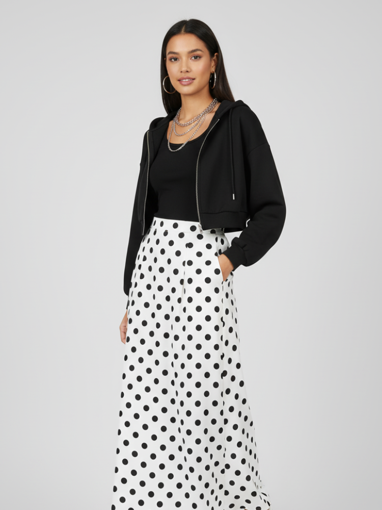 Zip-Up Cropped Hoodie | Brooklyn - BYMANYC ® New York - BYMANYC ® New York  